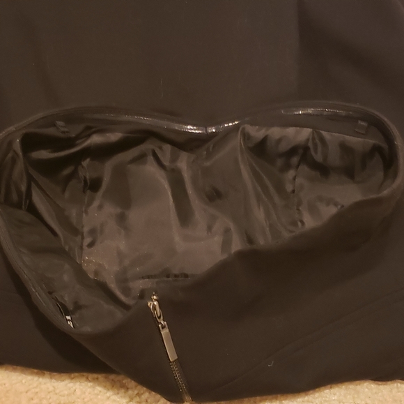 Black Forever 21 Strapless Pleated Dress. Lightly lined cups. Medium. EUC OBO - Picture 5 of 5